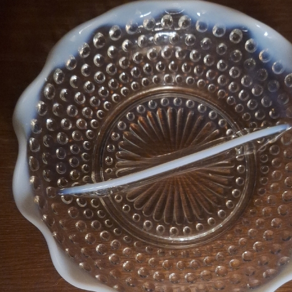 Vintage Glass Divided Plate - Picture 5 of 5